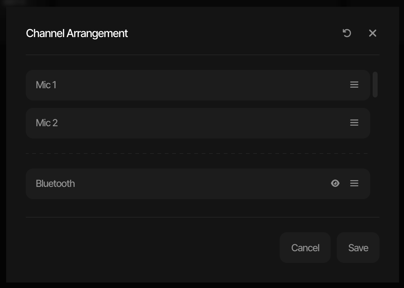 Channel Arrangement