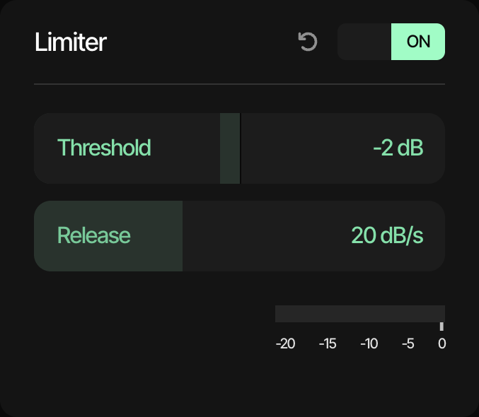 Limiter Settings