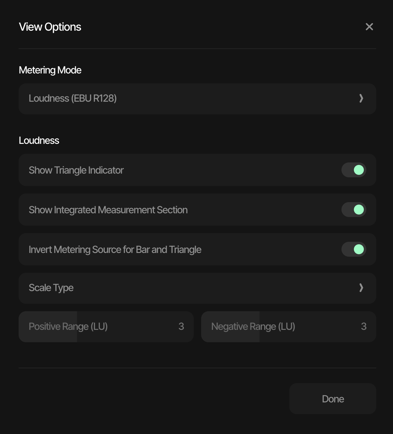 View Options